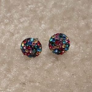 Colorful stud earrings